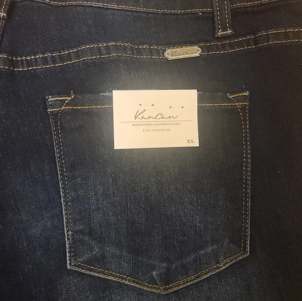 KanCan NWT Skinny Jeans Dark Wash size Xl - Picture 8 of 10